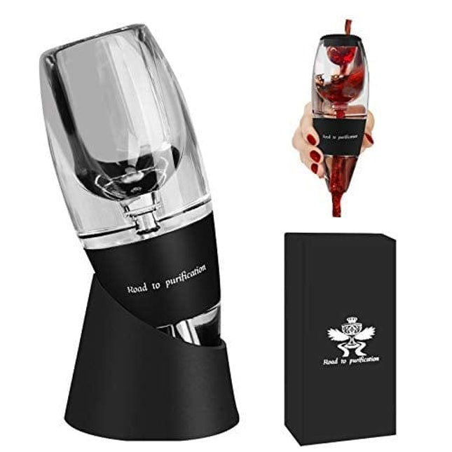 XCC Professional Wine Aerator Decanter Pourer, Multifunction Wine Pourer (Filter, Aerator, Decanter), Efficiently Improve Taste, Increase Flavor and Aroma, Gift for Wine Lover