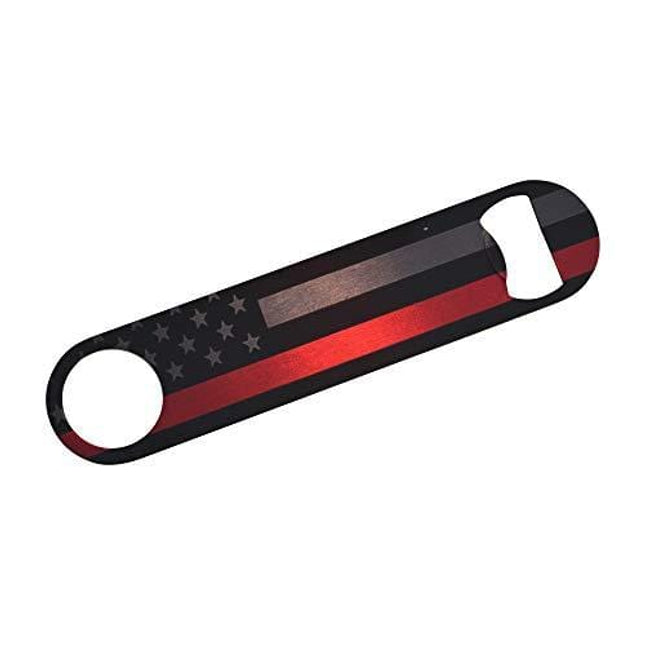 Firefighter Thin Red Line Flag Subdued Speed Bottle Opener Heavy Duty Gift For Fire Fighter Department FD