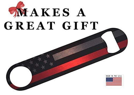 Firefighter Thin Red Line Flag Subdued Speed Bottle Opener Heavy Duty Gift For Fire Fighter Department FD