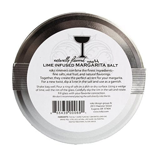 Rokz Lime Margarita Salt Rimmerz, 4oz (Pack of 1)