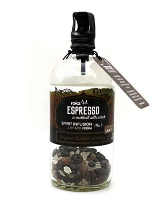 rokz Spirit Infusion Bottle for cocktails - Espresso
