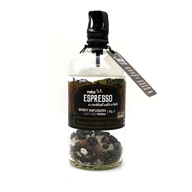 rokz Spirit Infusion Bottle for cocktails - Espresso