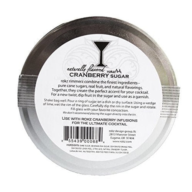 rozk Cranberry Cocktail Sugar Rimmerz, 4 ounce