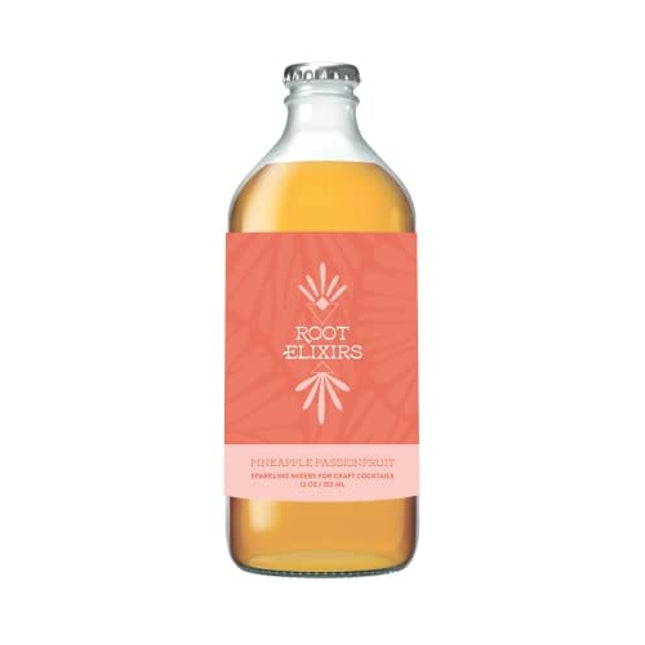 6 Root Elixirs Pineapple Passionfruit Sparkling Mixer 12oz