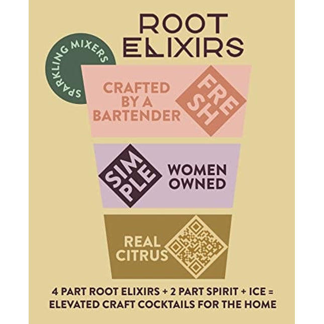 6 Root Elixirs Pineapple Passionfruit Sparkling Mixer 12oz
