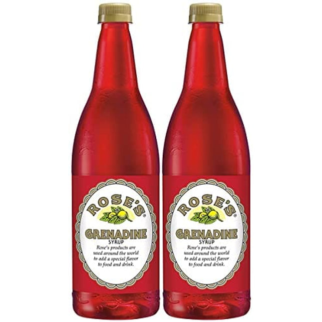 Rose's Grenadine, 1 Liter (2-Pack)