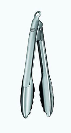 Rösle Stainless Steel 9-inch One-Handed Locking Tongs (12915)