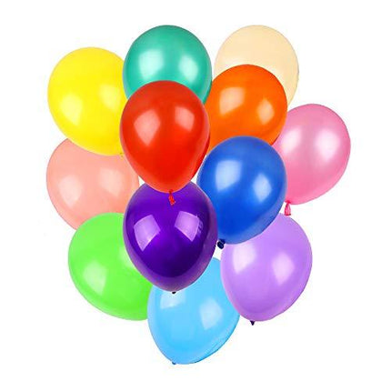Advanced Mixology 120 Assorted Color Balloons 12 Inches 12 Kinds of Rainbow Party Latex Balloons, Latex Balloons for Party Decoration, Birthday Party Supplies or Arch Decoration