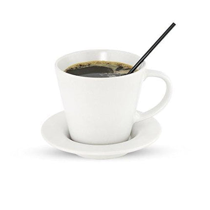 Disposable Plastic Coffee Stirrer Straw - 5 Inch Sip Stir Stick (Black, 2,000)