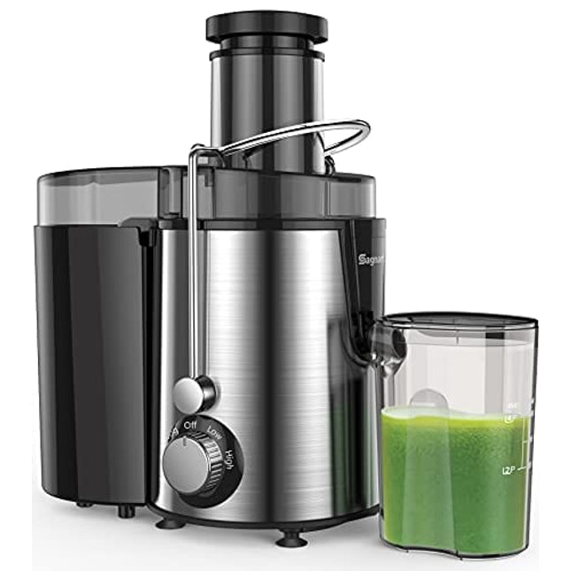 Juicer Machines Centrifugal Juice Extractor for Whole Fruit and Vegetables, BPA-Free, Dual Speed and Overheat Overload Protection, Anti-drip and Detachable Stainless Steel Citrus Juicer, Included Brush