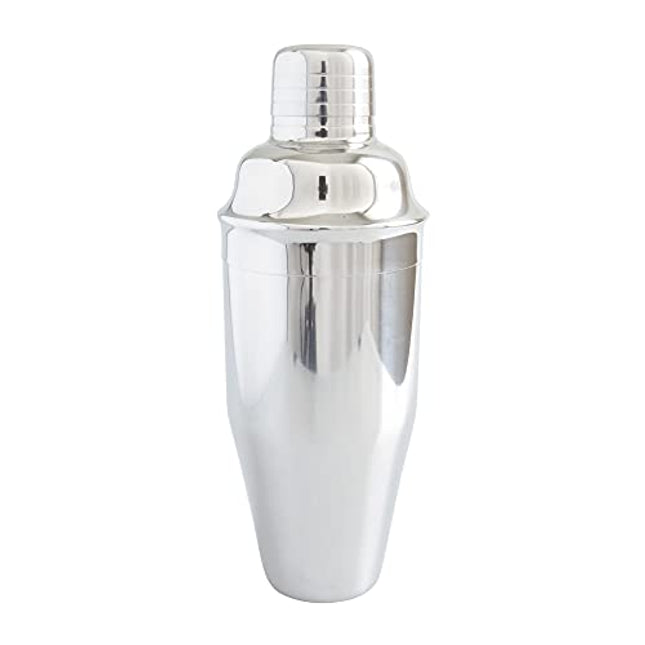 3-Piece Stainless Steel Cocktail Shaker - Extra Large, 24 oz Shaker - 304 Stainless Steel - Built In Strainer - Martini Shaker - Alcohol Shaker - Margarita Shaker - Drink Shaker - Coffee Shaker