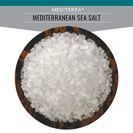 SaltWorks Mediterra Mediterranean Sea Salt, Coarse Grain, Artisan Pour Spout Pouch, 16 Ounce