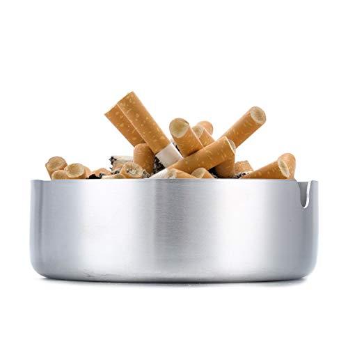 3 cigarettes in an ashtray Pack of 3 Cigar Ashtray Tabletop Round Stainless Steel Ash Tray Suitable for Cigarette Ash Holder for Home,Hotel,Restaurant,Indoor,Outdoor 3 cigarettes in an ashtray Pack of 3 Cigar Ashtray Tabletop Round Stainless Steel Ash Tray Suitable for Cigarette Ash Holder for Home,Hotel,Restaurant,Indoor,Outdoor