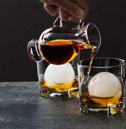 Death Star Ice Cube Molds - Sphere Whiskey Ice Ball Maker For Cocktails