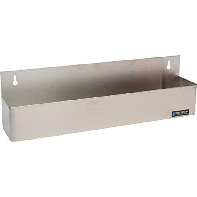 San Jamar B5522 Stainless Steel Single Rail Speed Rack Bottle Holder, 21-1/4" Width x 6" Height x 4-1/8" Depth