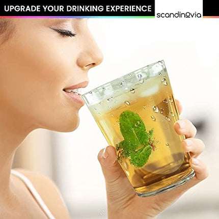 Scandinovia - 32 oz Drinking Glasses Tumbler (Set of 6) - BPA Free & Shatterproof Tritan Plastic Cups - Dishwasher Safe Drinking Glasses for Juice, Beverages, Drinks, Cocktails & More