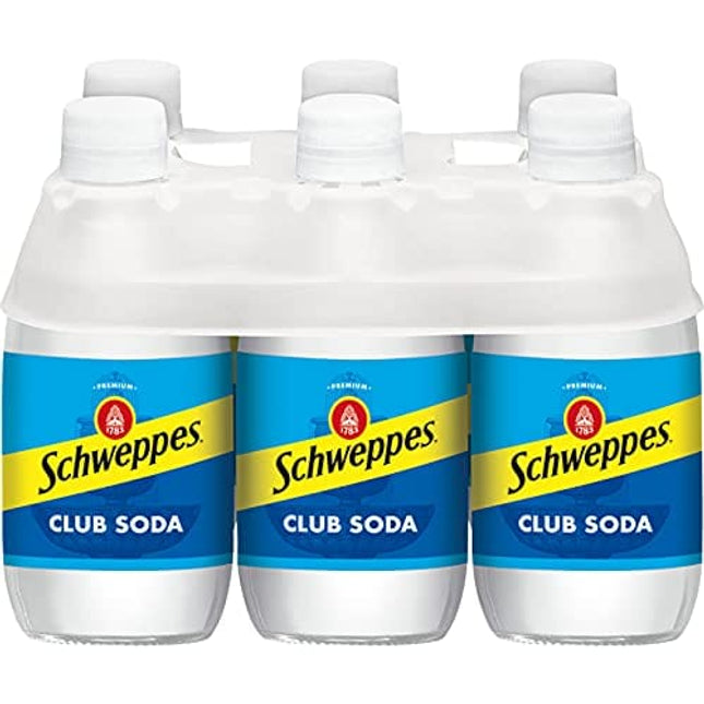 Schweppes Club Soda, 10 Fl Oz (pack of 6)