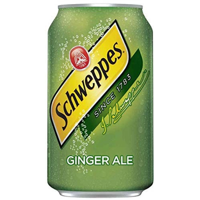 Schweppes Ginger Ale Soda, 12 Fl Oz Can (Pack of 18, Total of 216 Oz)