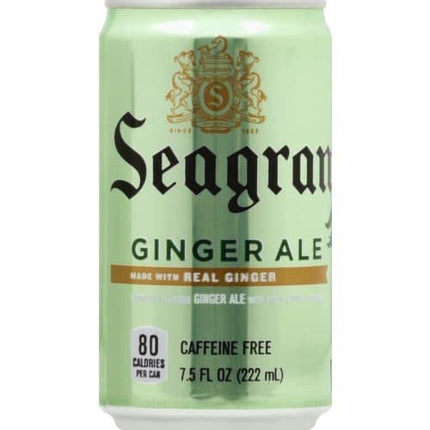 Seagram's Ginger Ale, 7.5 Fl Oz Mini Can (Pack of 18, Total of 135 Oz)