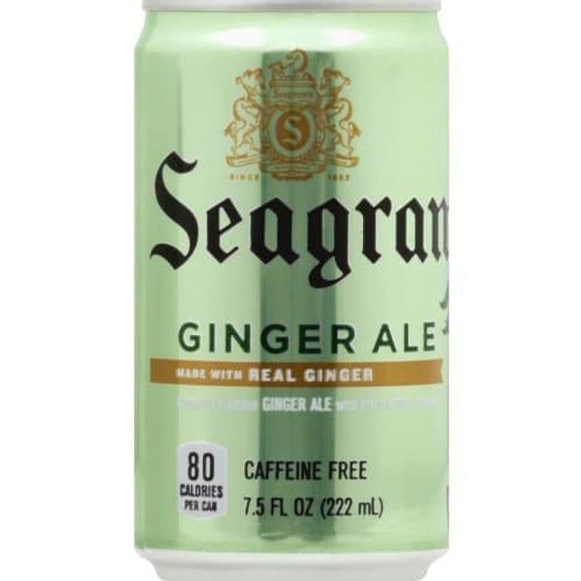 Seagram's Ginger Ale, 7.5 Fl Oz Mini Can (Pack of 18, Total of 135 Oz)