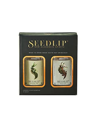 Seedlip Gift Box - Non-alcoholic Spirit | Garden 108 & Spice 94 | Herbal & Aromatic Flavour | Gifting Set | 2 x 20cl