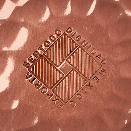 Sertodo Copper, Round Napa Bottle Coaster, Hand Hammered 100% Pure Copper, 5.5 inch diameter, Single
