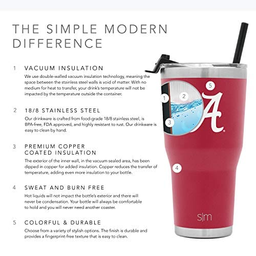 Simple Modern Officially Licensed Tumbler with Straw and Flip Lid