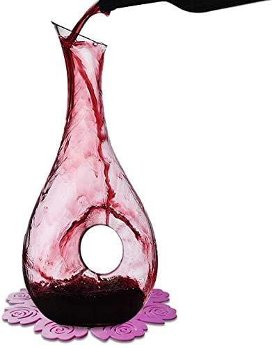 Le Chateau Red Wine Decanter - Hand Blown, Lead-Free Crystal Glass Decanter  and Wine Aerator - Full Bottle (750ml) Wine Decanters and Carafes 