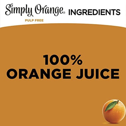 Simply Orange Juice, 52 fl oz, 100% Juice Not from Concentrate, Pulp Free