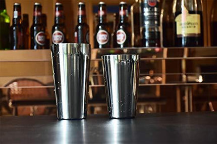 UERJHHERB Stainless Steel Commercial Bar Boston Shaker Tin Set - 28oz. & 18oz Cocktail Shaker Set of Two
