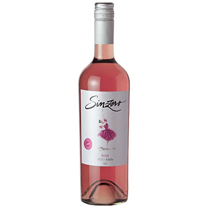 SINZERO Rose - Non Alcoholic Rose Wine - Low Calories, Vegan Suitable, 25.4 FlOz