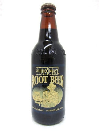 Sioux City ROOT BEER COWBOY STYLE - "Root'n Toot'n, Pardner!", 12-Ounce Glass Bottle (Pack of 12)