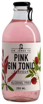 Sir. James 101 Pink Gin and Tonic | Alcohol-Free Beverage (12-Pack)