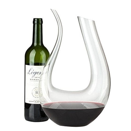 Wine Decanter,Smaier 1.5L U Shape Classic Wine Aerator , Wine Accessories,100% Lead-free Crystal Glass ,1500ml