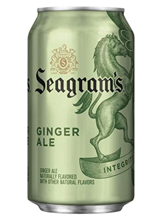 Seagram's Ginger Ale Mini Cans, 7.5 Oz, 18 Pack, In Snackur Ship Safe Box