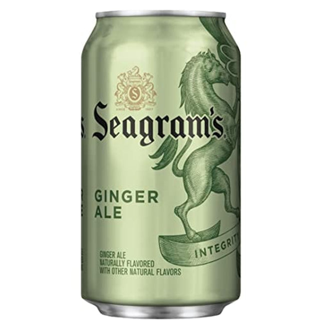 Seagram's Ginger Ale Mini Cans, 7.5 Oz, 18 Pack, In Snackur Ship Safe Box