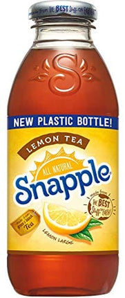 Snapple Iced Tea With Lemon, 16oz Bottle (Pack of 8, Total of 128 Fl Oz)