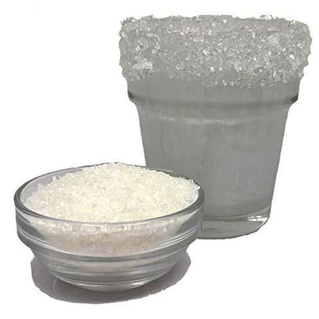 Snowy River Clear Cocktail Sugar - Kosher Certified Naturally Clear Cocktail Rimmer (8oz, Medium Crystal)