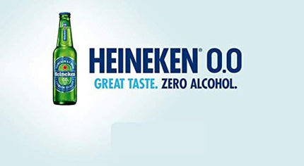 Malt Beverage Heineken 0.0 Non Alcoholic Beer 1 Pack of 6 Glass Bottles 11oz/331ml هينيكن بيرة بدون كحول