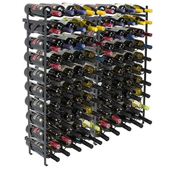 Sorbus Wine Rack Free Standing Floor Stand - Racks Hold 100 Bottles of Your Favorite Wine - Large Capacity Elegant Wine Storage for Any Bar, Wine Cellar, Kitchen, Dining Room, etc