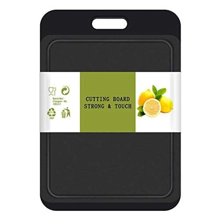 Kitchen Cutting Board, 14 Inch x 9.5 Inch, Thick Board, Juice Grooves, Easy Grip Handle, BPA Free, Dishwasher Safe, Non Porous, Professional
