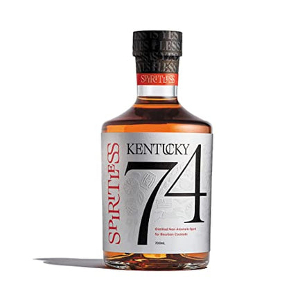 SPIRITLESS Kentucky 74 | Non-Alcoholic Bourbon Whiskey Spirit | Fully Distilled & Award-Winning Mocktail & Cocktail Ingredient | For Halfsies or Fully Spiritless | Non-GMO & Vegan | 700 ml Bottle