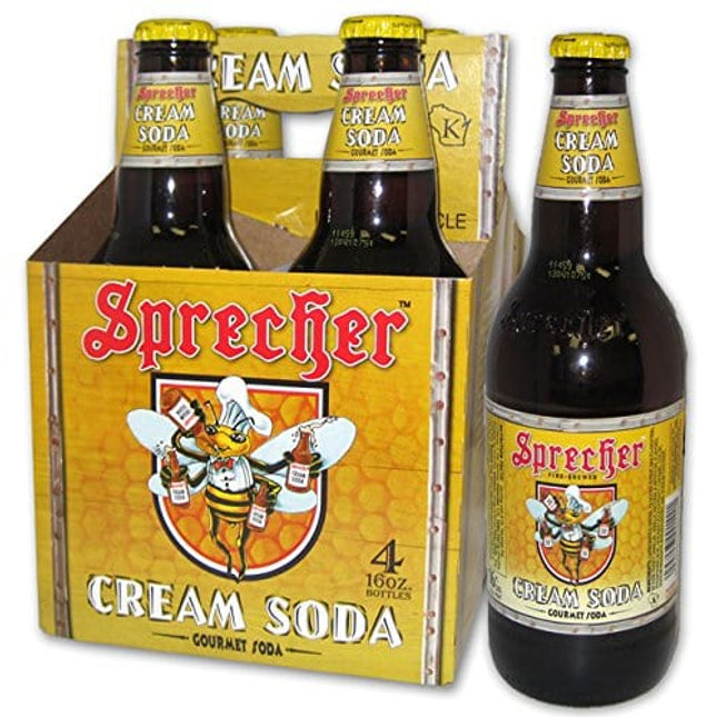 Sprecher Cream Soda Gourmet, 384 Fl Oz, Pack of 6