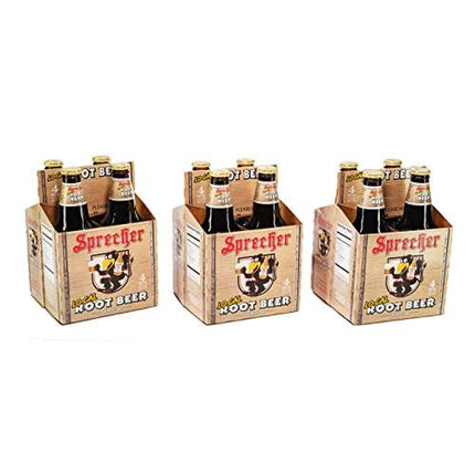 Sprecher Lo-Cal Root Beer, Great tasting, Hand Crafted, Fire-Brewed Gourmet Craft Soda, 16oz Glass Bottle, 12 Pack (3-4packs)`