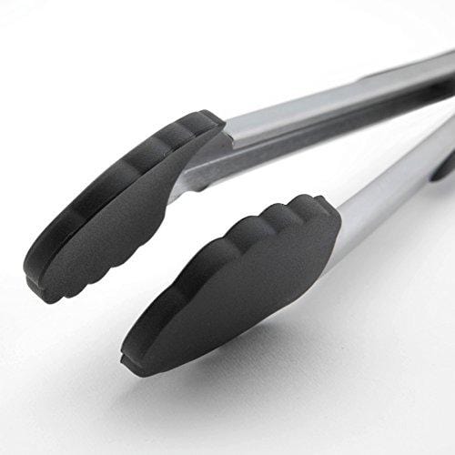 Spring Chef Kitchen Tongs with Silicone Tips, 9 and 12 Inch Set