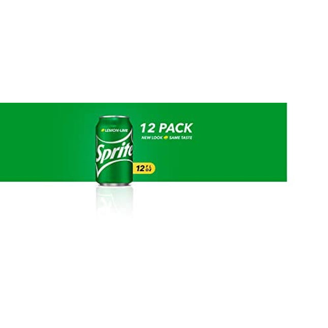 Sprite Lemon Lime Soda Soft Drinks, 12 fl oz, 12 Pack