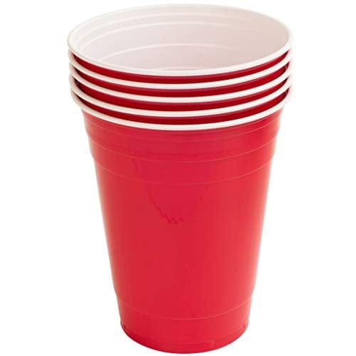 Stack Man Red [16 oz-100 Pack] Party, Cold Drink Plastic Disposable Cu –  Advanced Mixology