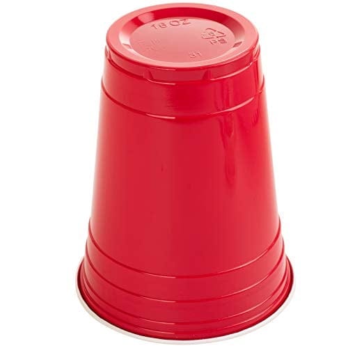 Comfy Package 18 oz Plastic Red Cups for Party Disposable Drinking Cups, 50-Pack - 100