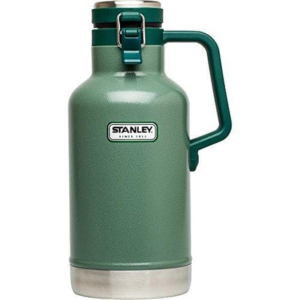Stanley Classic Easy-Pour Growler 64oz, Insulated Growler Keeps Beer Cold & Carbonated made with Stainless Steel Interior, Durable Exterior Coating & Leak-Proof Lid, Easy to Carry Handle