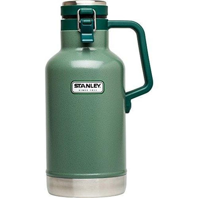 Stanley Classic Easy-Pour Growler 64oz, Insulated Growler Keeps Beer Cold & Carbonated made with Stainless Steel Interior, Durable Exterior Coating & Leak-Proof Lid, Easy to Carry Handle